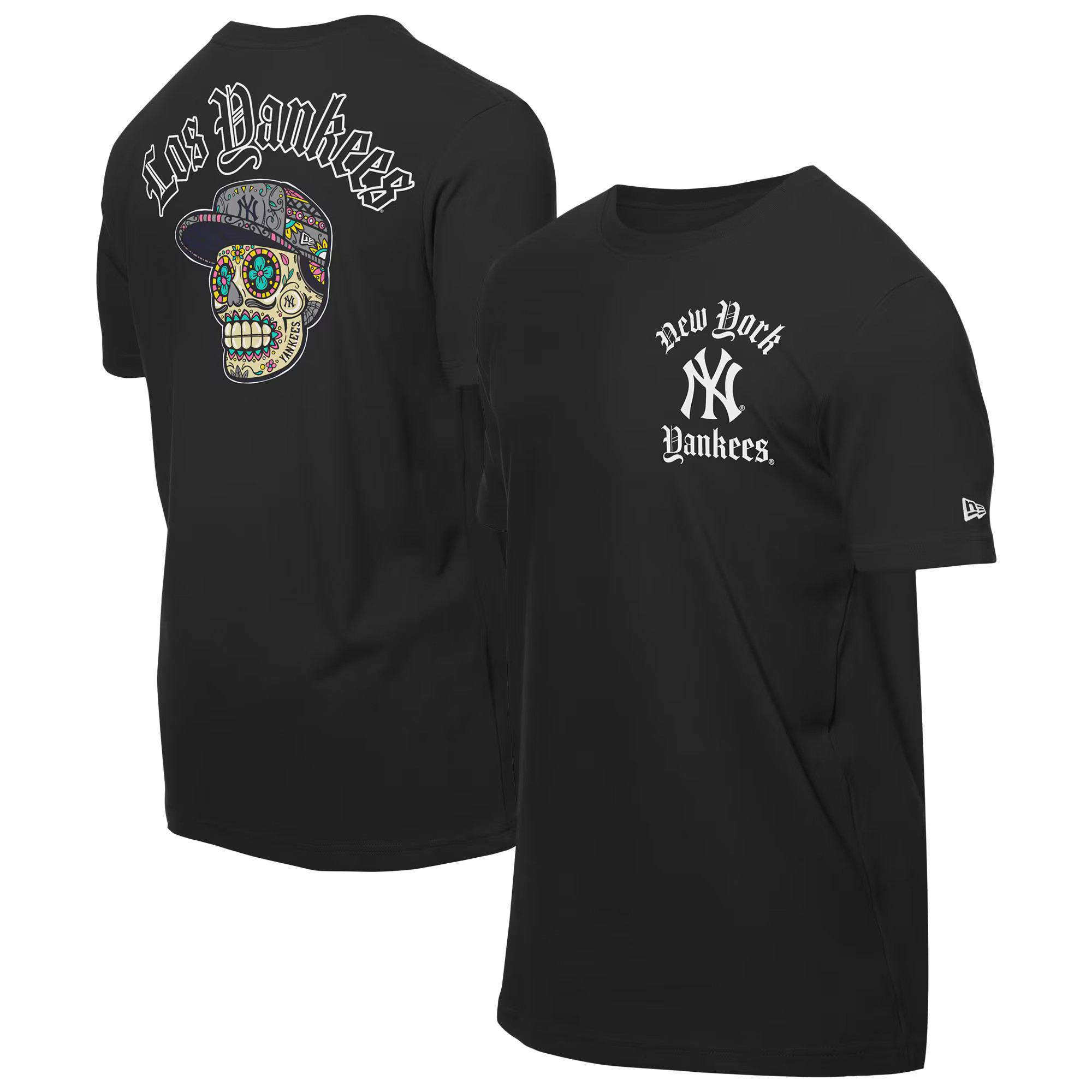 Men's New York Yankees New Era Black Sugar Skulls T-Shirt | MLB Shop