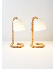 2pk 18in Twisted Rope Lamp Set | HomeGoods