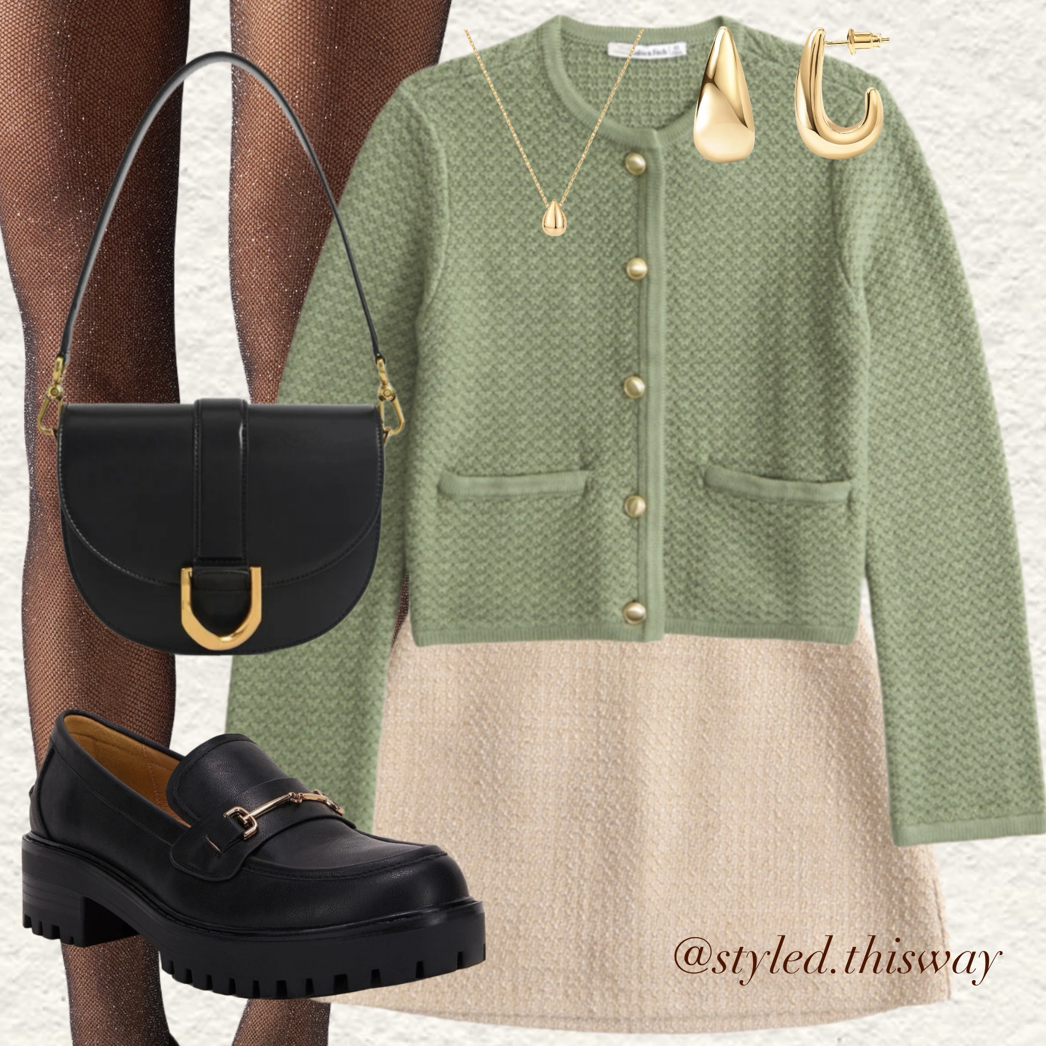 Chic fall outfit inspo featuring Abercrombie tweed skirt

#amazonshoes #fallfashion #tweedoutfit

#LTKStyleTip #LTKSeasonal #LTKBacktoSchool