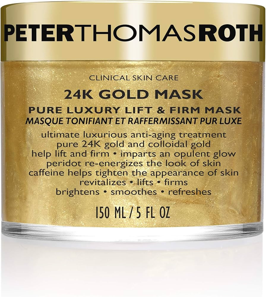 Peter Thomas Roth | 24K Gold Mask | Pure Luxury Lift & Firm, Anti-Aging Gold Face Mask, Helps Lif... | Amazon (US)