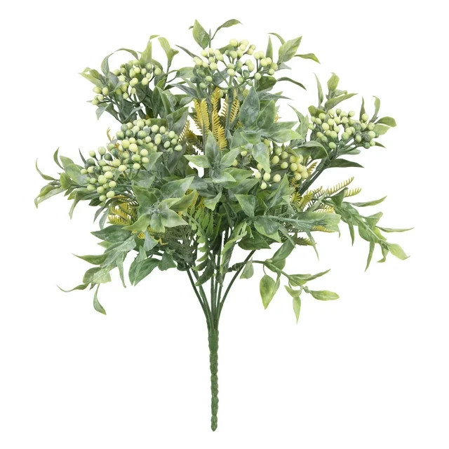 12-inch Artificial Green Mixed Berry Plant Pick, for Indoor Use, by Mainstays - Walmart.com | Walmart (US)