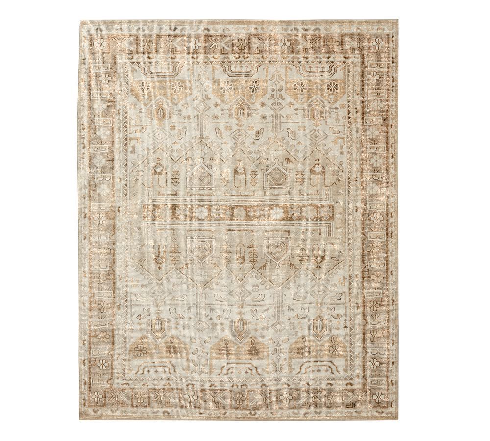 Nicolette Hand-Knotted Wool Rug, 8 x 10', Ivory Multi | Pottery Barn (US)