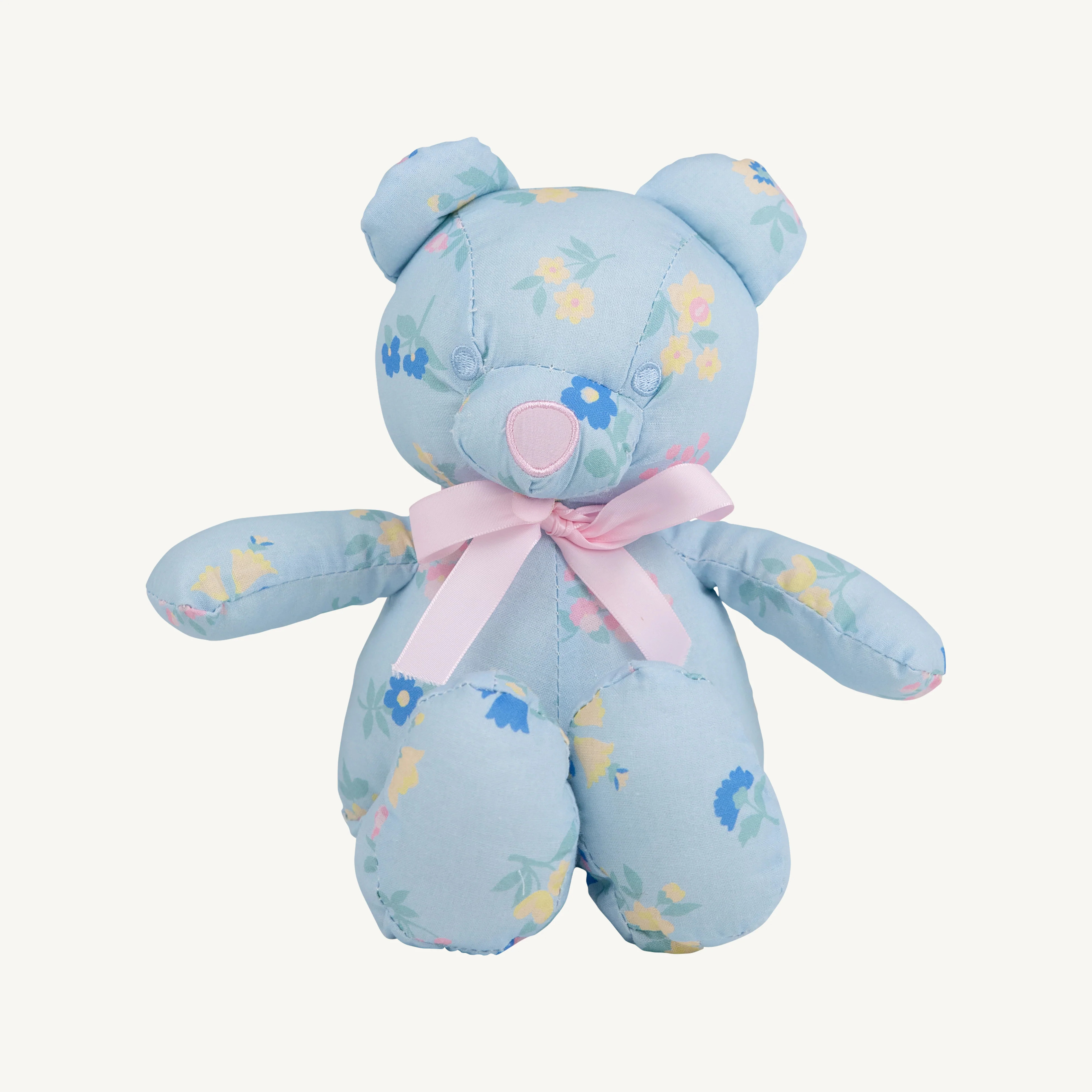 Bradley Bear Little London Flowers Pier Party Pink - Plush Stuffed Animal | Beaufort Bonnet | The Beaufort Bonnet Company