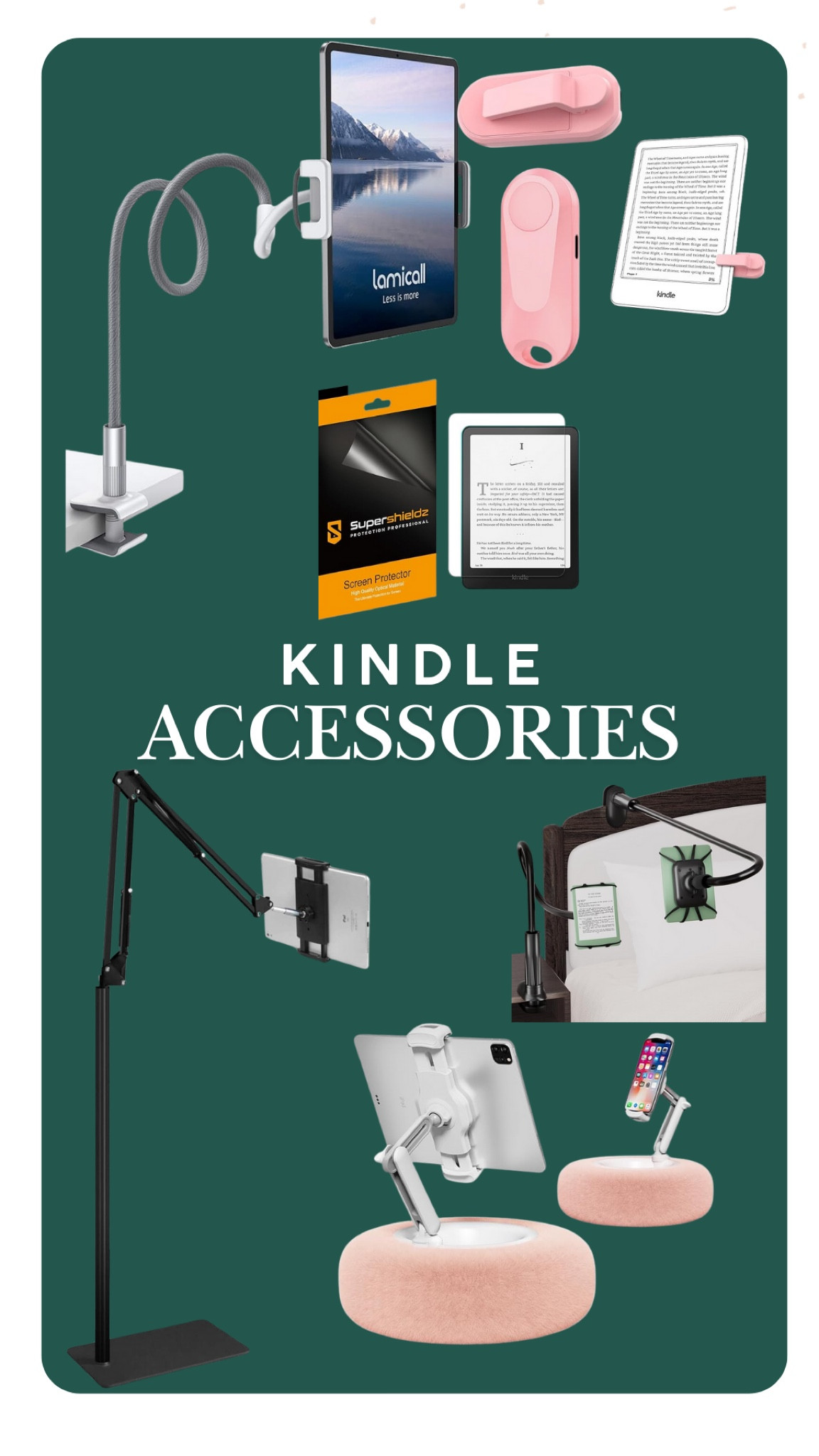 We’ve compiled some Kindle accessories for all of you who love to read! Page turners, stands & screen protectors  

#LTKGiftGuide #LTKHome #LTKFindsUnder50