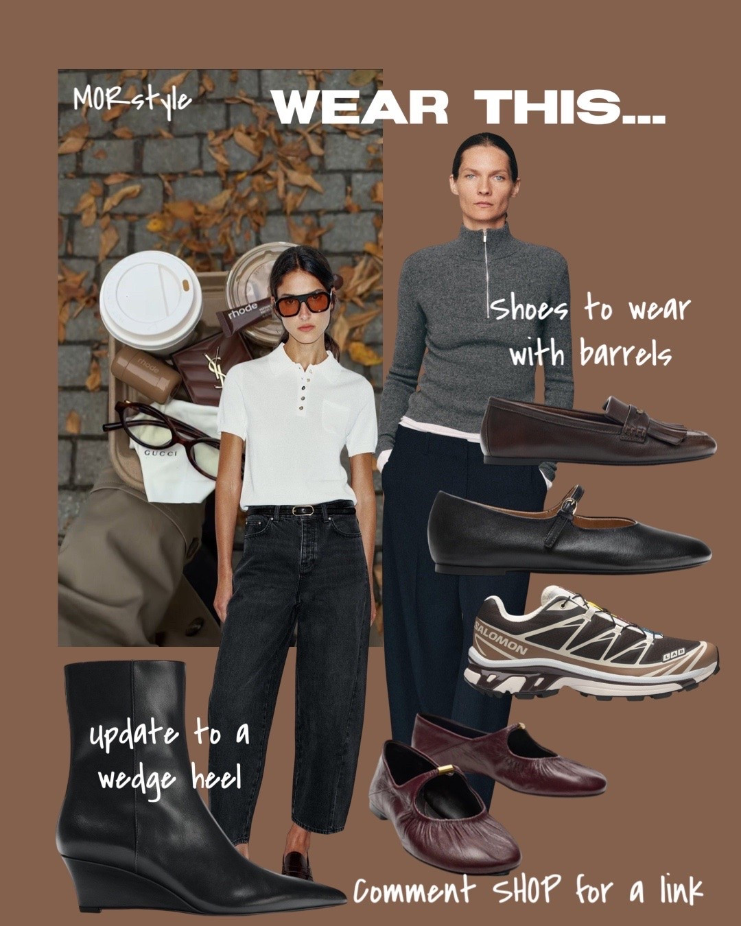 What shoes to wear with barrel legs.

#LTKFashionMonth #LTKuk #LTKautumn