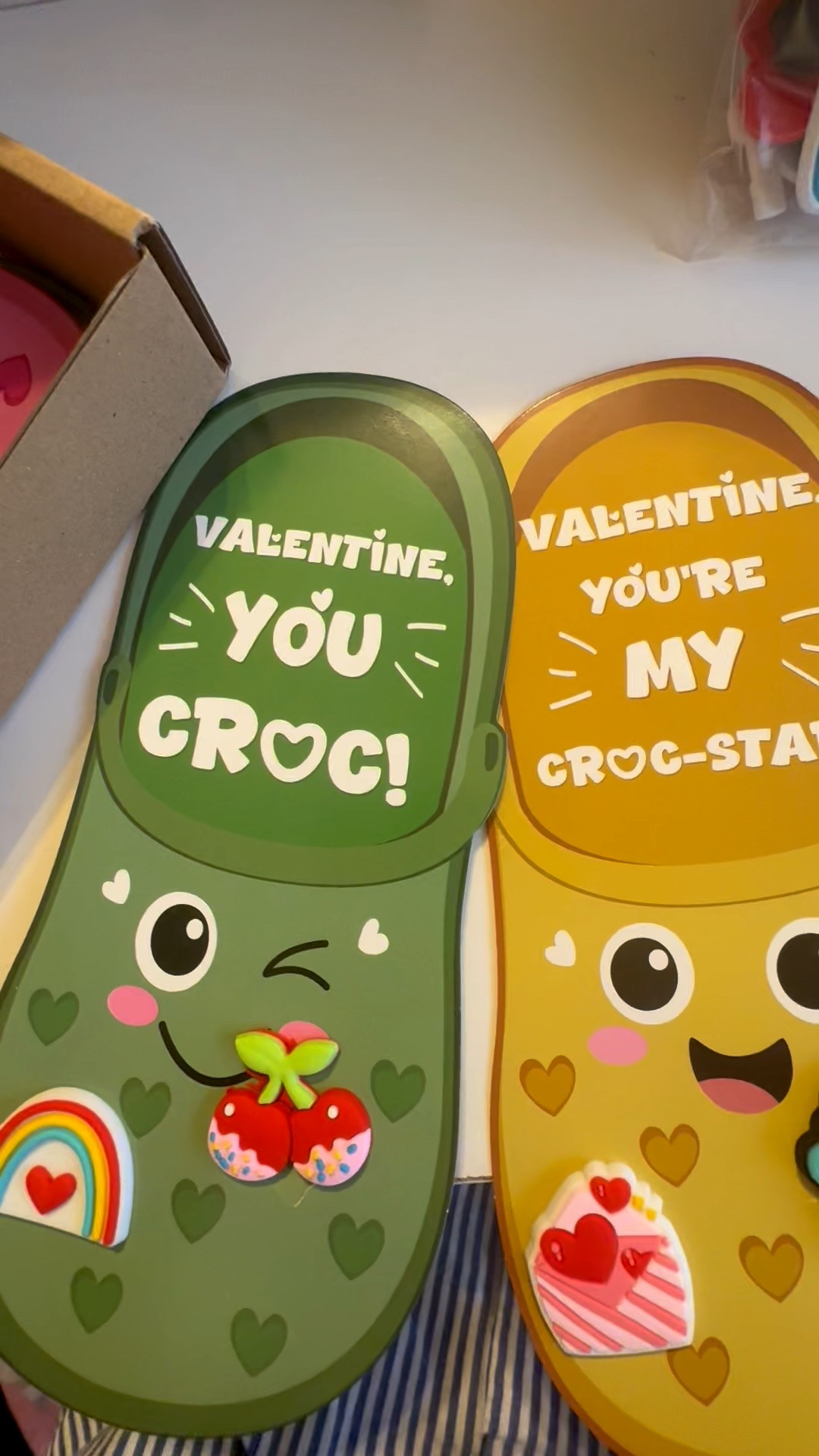 Crocs Valentines for toddler or kids. It comes with 24 cards and two jibbitz per card.

#LTKKids #LTKValentine