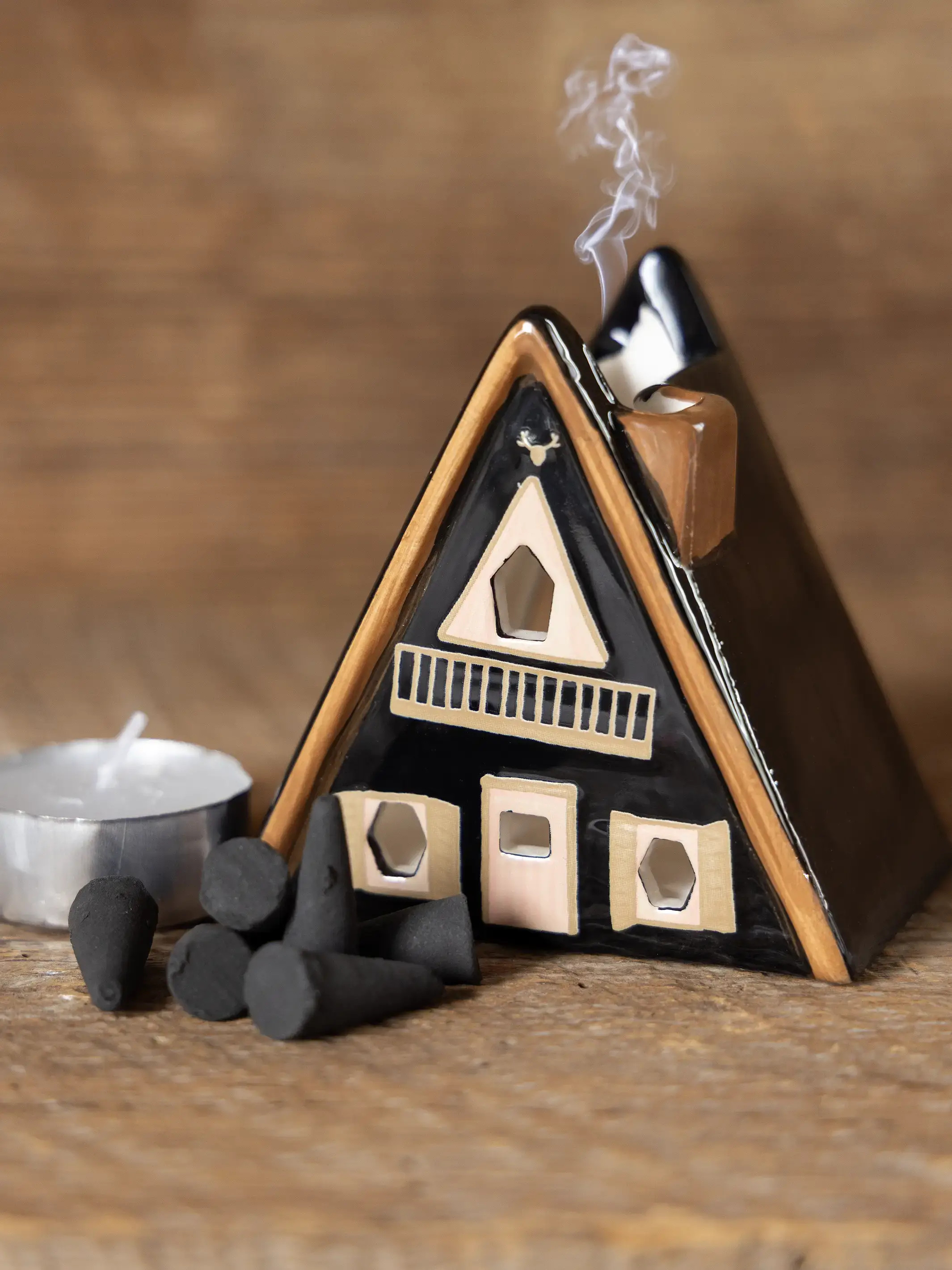 Incense House & Tealight Holder | Natural Life