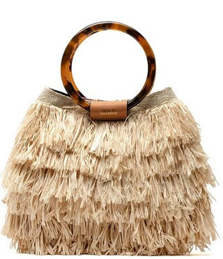 Shaggy Tortoise Ring Handle Fringe Satchel Bag | Dillard's