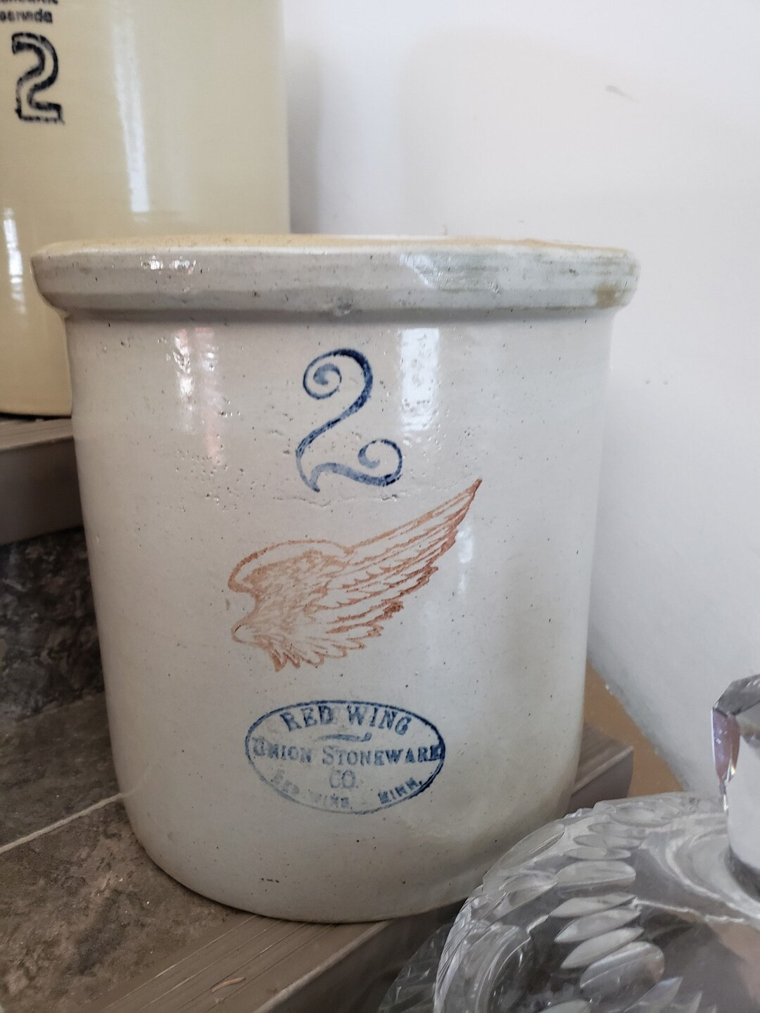 Red Wing 2 Gallon Crock Stoneware Pottery Crock Farm House - Etsy Canada | Etsy (CAD)