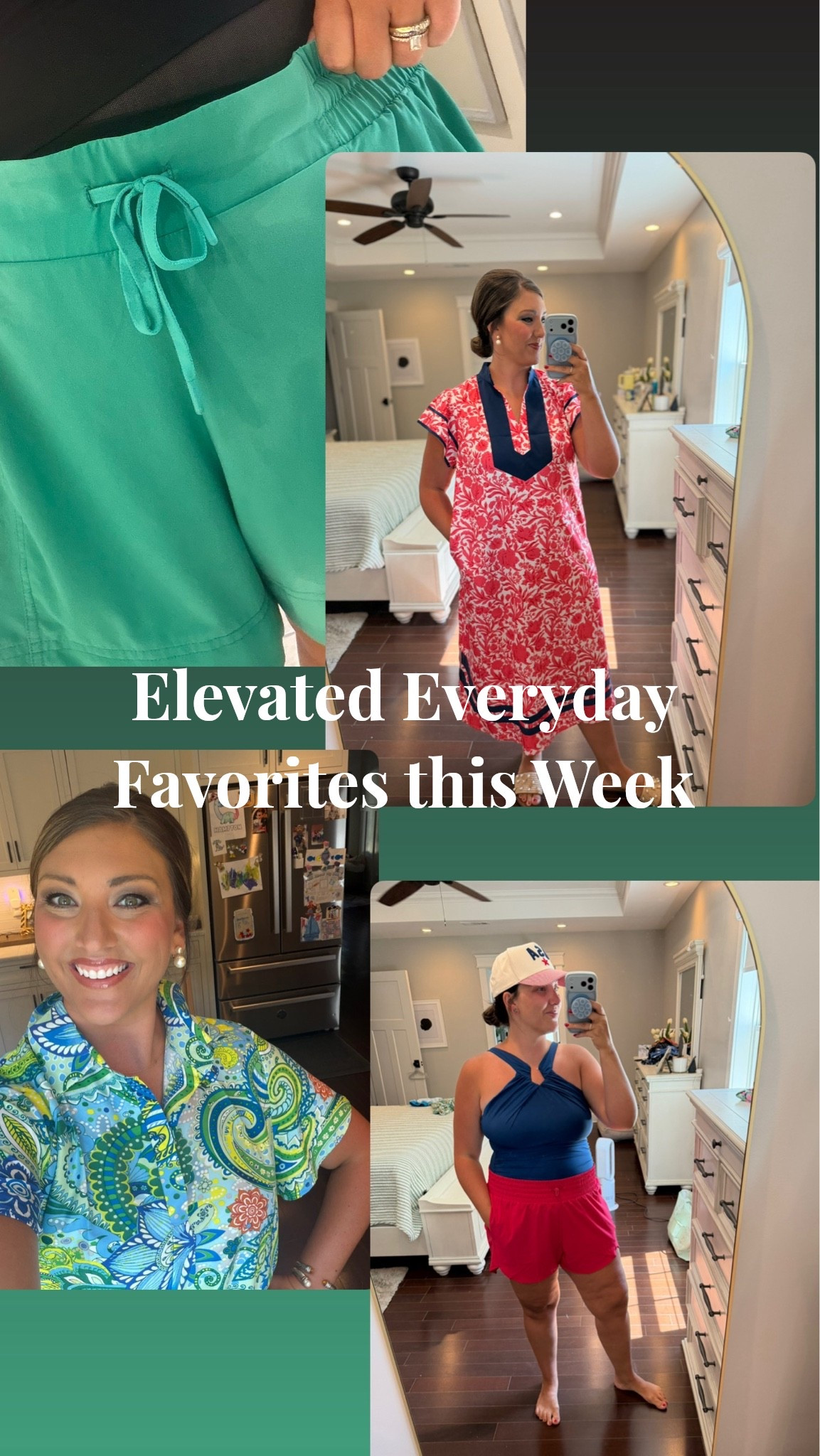 As a boy Momma and a Business Owner these were my everyday style favorites this past week from networking, to the pool, date night, and church. All currently under $40 or less!!

Red and Green shorts TTS  high waisted and run bigger in the thigh area (I’m in an XXL) 

Red and blue dress TTS fits a little looser in hips and waist (did an XL) 

Blue and Green Paisley - shown as a cover-up, but I could wear it and it was long enough for a mini dress and was not see-through. Love the colors and runs true size does come a couple inches above the knee.￼(I’m in an XL) 

@Target 

#momstyle #elevatedeveryday #mostworn #summer #summerdress #shorts

#LTKmomlife #LTKootd #LTKSeasonal