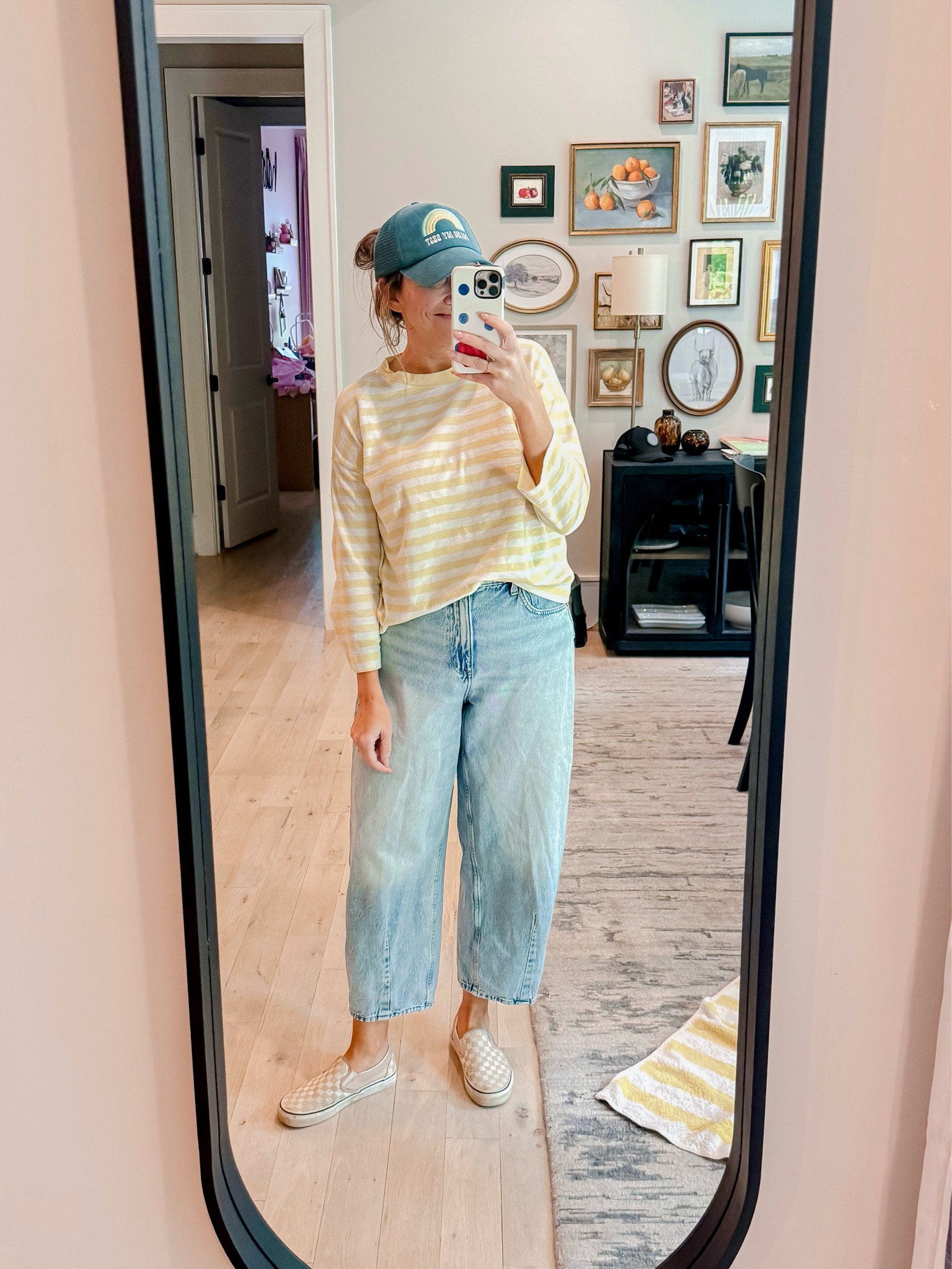 Game day outfit for a night of baseball! 
Top M (runs slightly oversized) / Jeans 10 (tts) / Vans tts

#LTKMidsize #LTKootd #LTKmomlife
