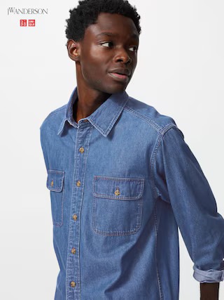 Men's Denim Shirt Blue XS UNIQLO US | UNIQLO (US)