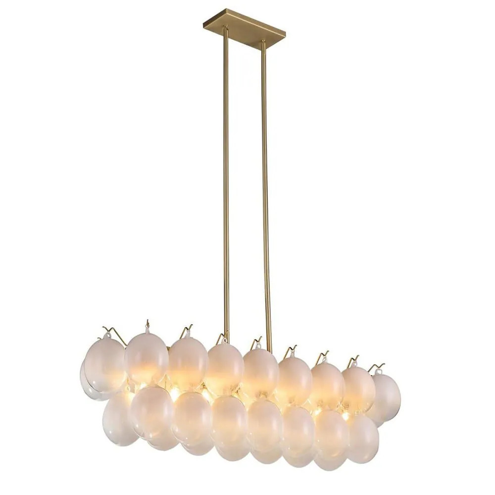 ARTCRAFT Globo 8 - Light - Brass / Glass / Metal Pendant | A-ARTCRFT-AC11998WH | Lowe's