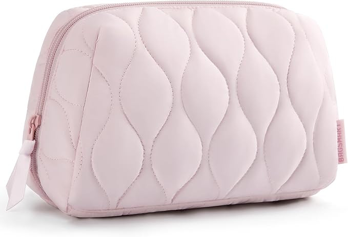 BAGSMART Makeup Bag, Travel Cosmetic Bag, Puffy Padded Make Up Bag for Women, Makeup Organizer Ca... | Amazon (US)