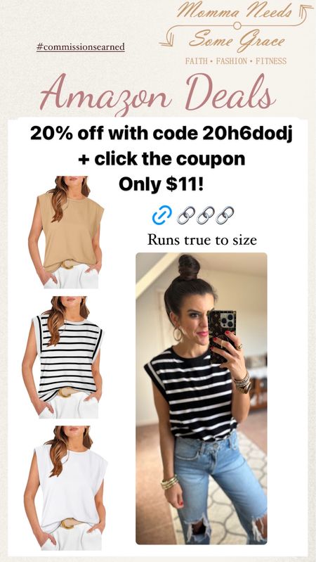 Amazon tank on promo! Love this one! 

#LTKstyletip #LTKsalealert #LTKfindsunder100