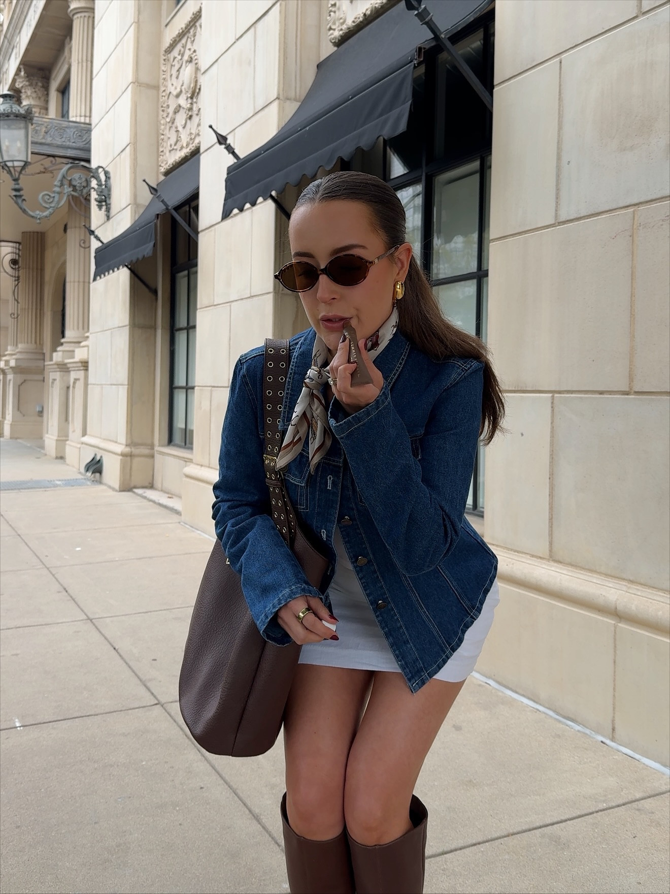 Fall essentials = cute outfit + lip gloss + coffee 🍂☕️
.
.
.
.
Fall outfit ideas, fall Pinterest outfit, fall aesthetic, November vibes, fall ootd, neutral fashion, trendy outfit, everyday style, #fall #fallaesthetic #dolcevitashoes #ootd #pinterestgirl @dolcevita