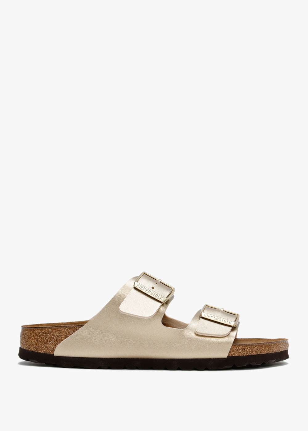 Arizona Birko-Flor Gold Two Bar Mules | Daniel Footwear (UK)