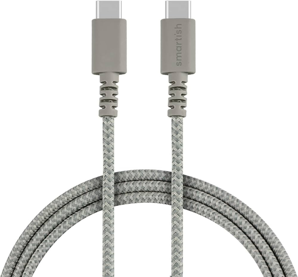 Smartish USB-C Charger for iPhone 15 - Crown Joule - 6 Foot Fast Fabric Wrapped 6ft Charging Cabl... | Amazon (US)