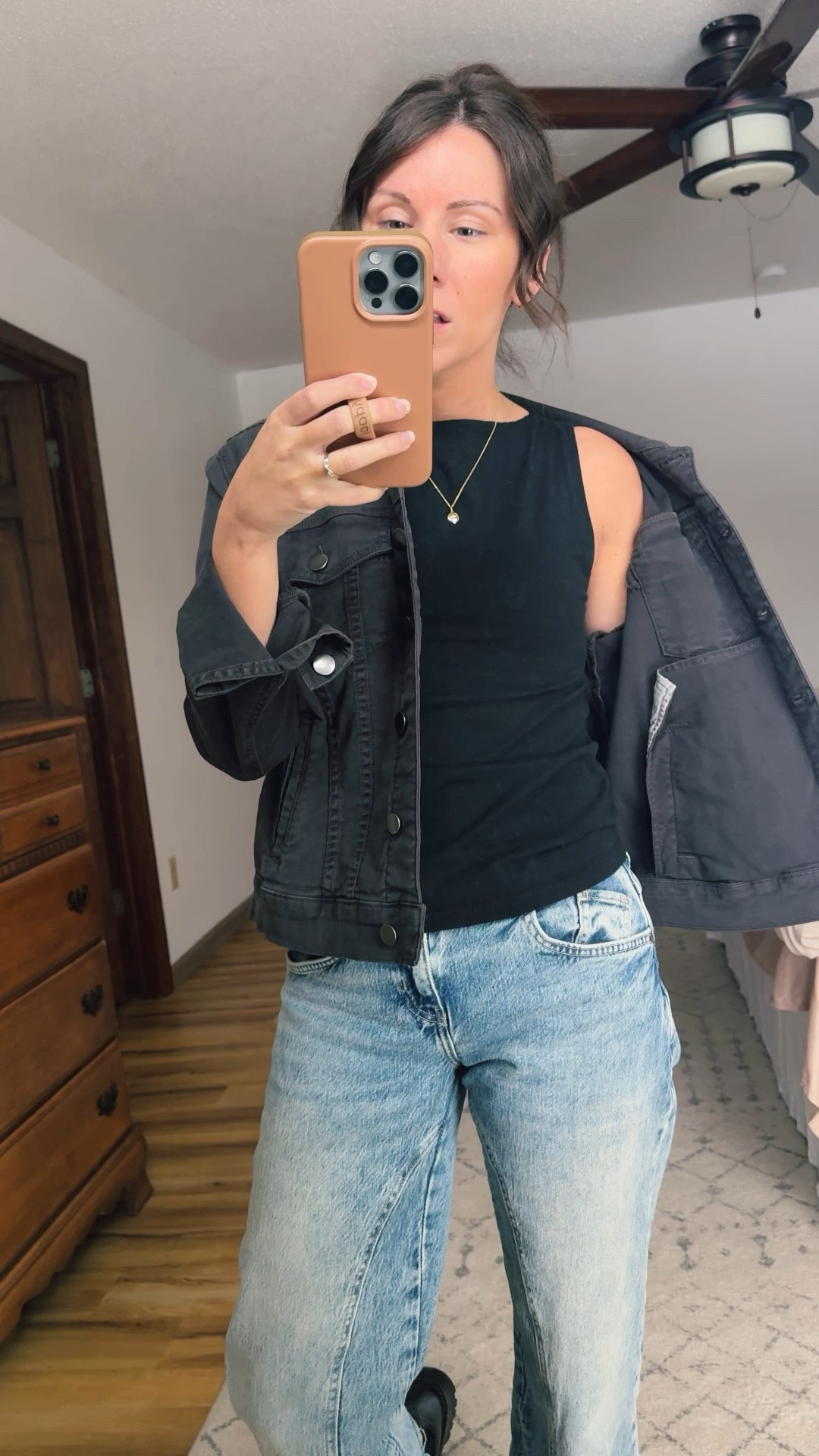 xs in my boat neck tank ( comes in so many colors!) and my denim jacket is older so I linked similar ones. My jeans are 24 short (short is out of stock— they’re a raw hem so easy to cut to fit!)🖤 my boots are size 6.5 

#LTKgrwm #LTKootd #LTKPetite