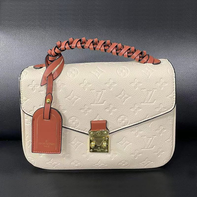 2022 1:1 Dupe L V Fashion Leather Embossed Womens Shoulder Bags Woven Handbag Crossbody Messenger... | DHGate