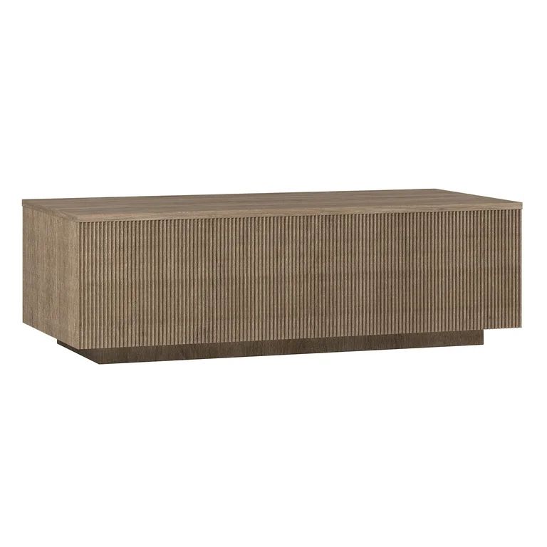 Henn&Hart 47.5" Antiqued Gray Oak MDF Coffee Table | Walmart (US)