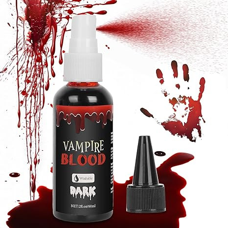 Halloween Fake Blood, Dark Red Realistic Washable Special Effects SFX,Fake Vampire Blood for Hall... | Amazon (US)