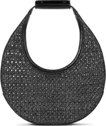 Medium Raffia Moon Shoulder Bag | Nordstrom