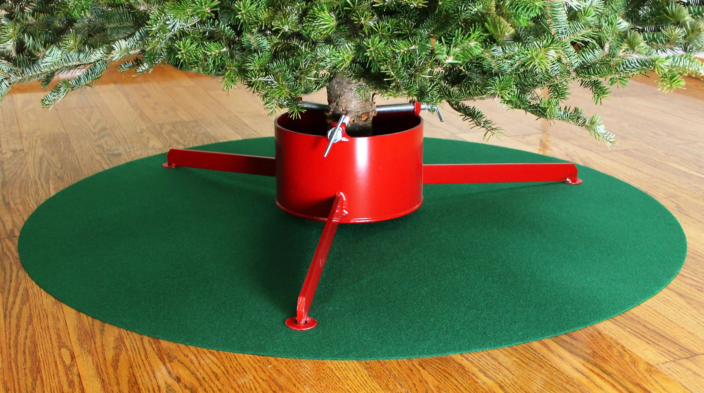 Christmas Tree Stand Protective Mat - Absorbent/Waterproof/Machine Washable | Wayfair North America