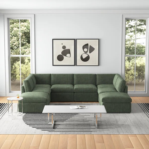 Arvill 8 - Piece Upholstered Sectional | Wayfair North America