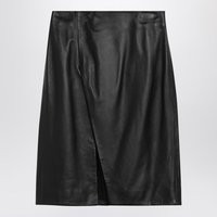 Loulou Studio Akare Black Leather Skirt | Balardi (US & Canada)