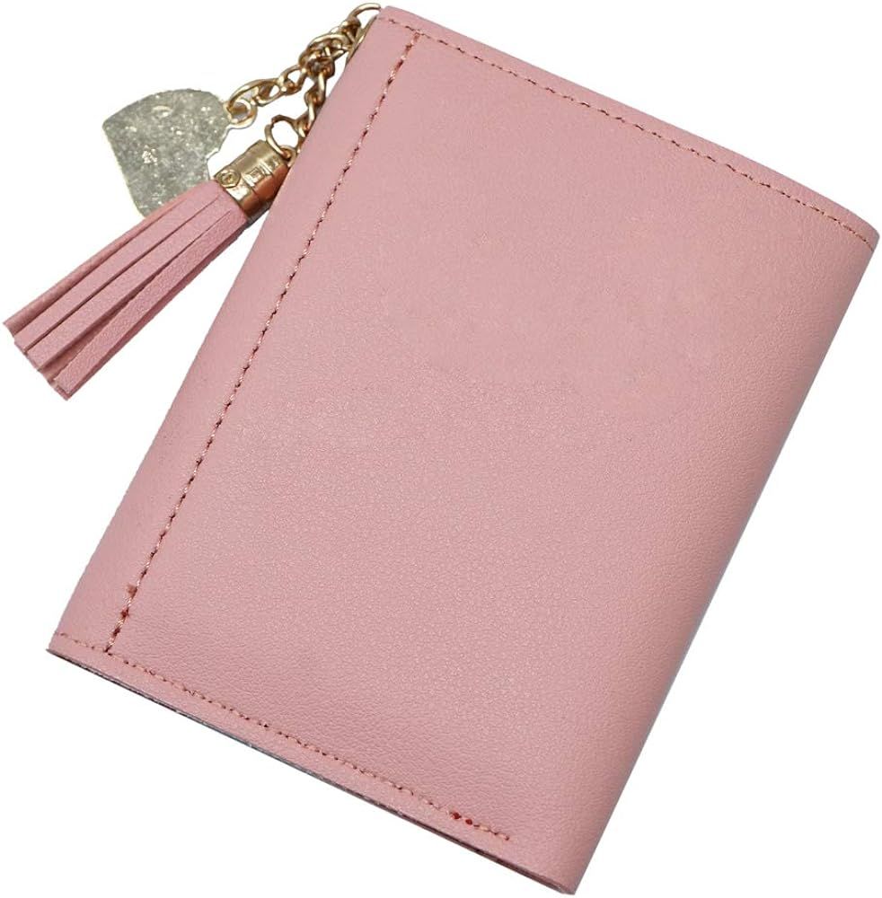 lomaifoer Small Wallet for Women，Ultra Slim Pu Leather Credit Card Holder Clutch Wallets for Wo... | Amazon (US)