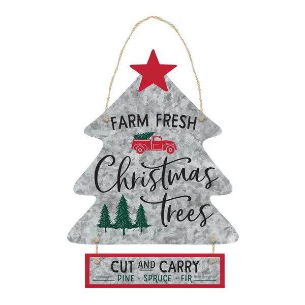 Christmas Fresh Farm Tree Sign | Wayfair North America