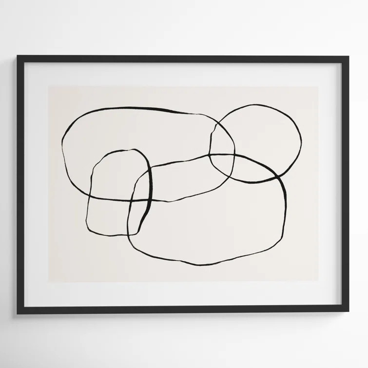 871 Modern Circles by Teju Reval - Picture Frame Graphic Art Print | Wayfair North America