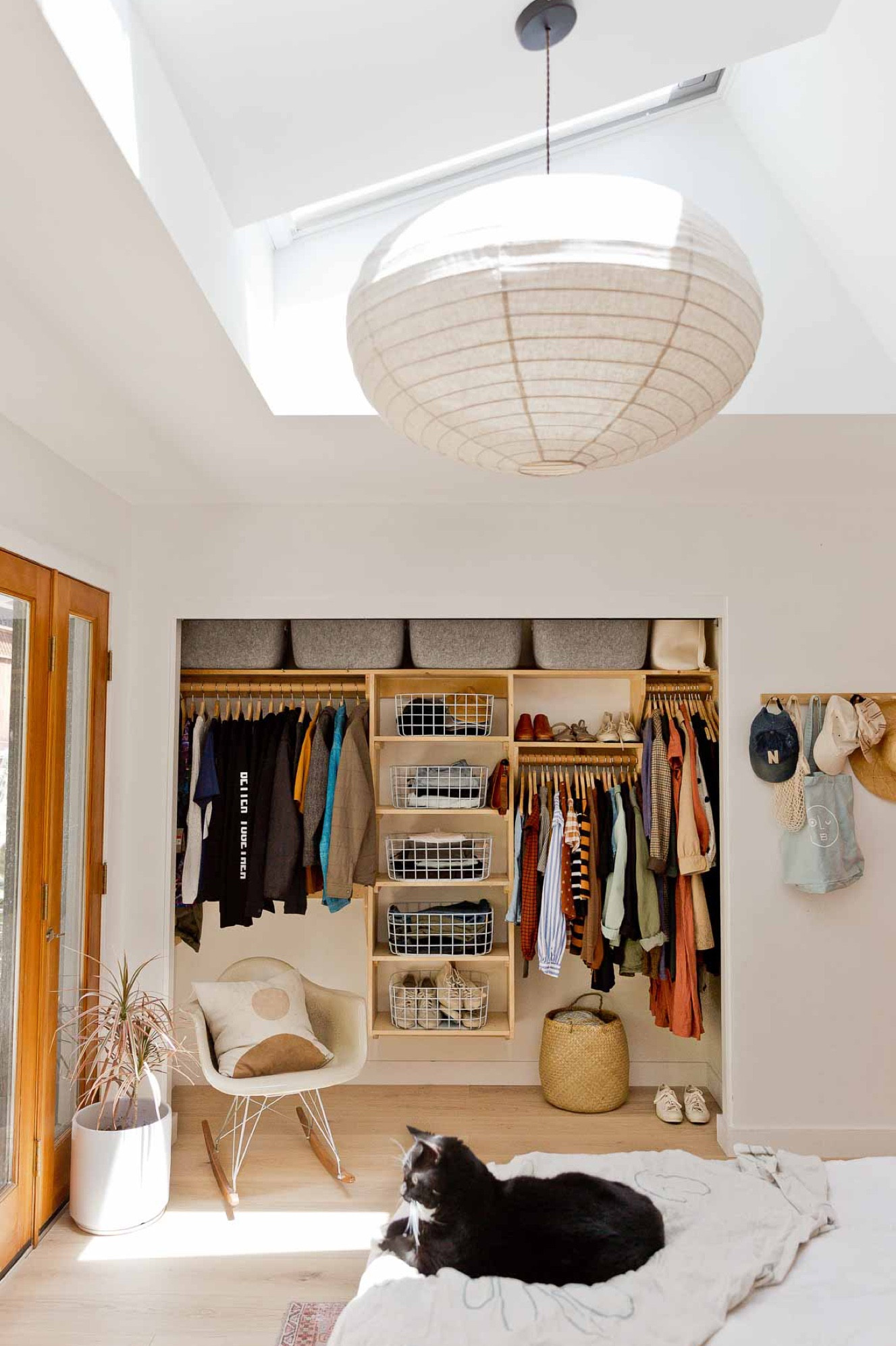 Organized closet - organic modern - primary bedroom - organizing bins - clothes hangers

#LTKhome #LTKstyletip #LTKFind
