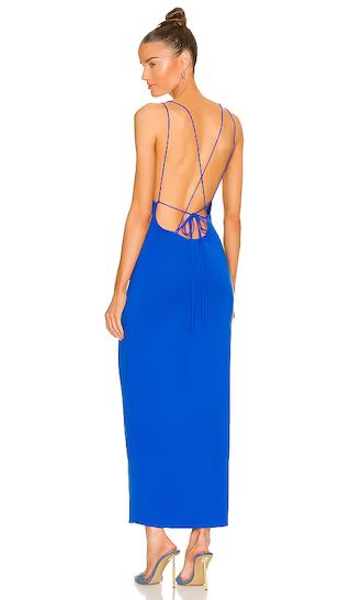 Selena Midi Dress in Cobalt Blue | Revolve Clothing (Global)