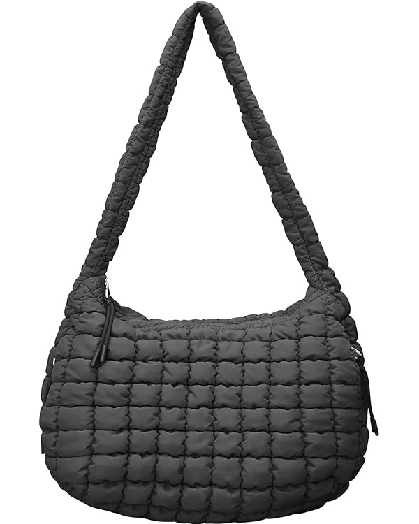 Large Puffer Tote Bag for Women Quilted Crossbody Bag, Hobo Quilted Tote Bag Crossbody Shoulder H... | Amazon (US)