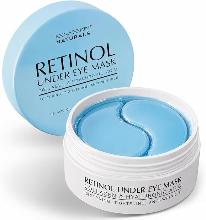 Under Eye Patches for Dark Circles: 30 Pairs Enaskin Naturals Retinol Collagen Eye Gels Mask - Re... | Amazon (US)