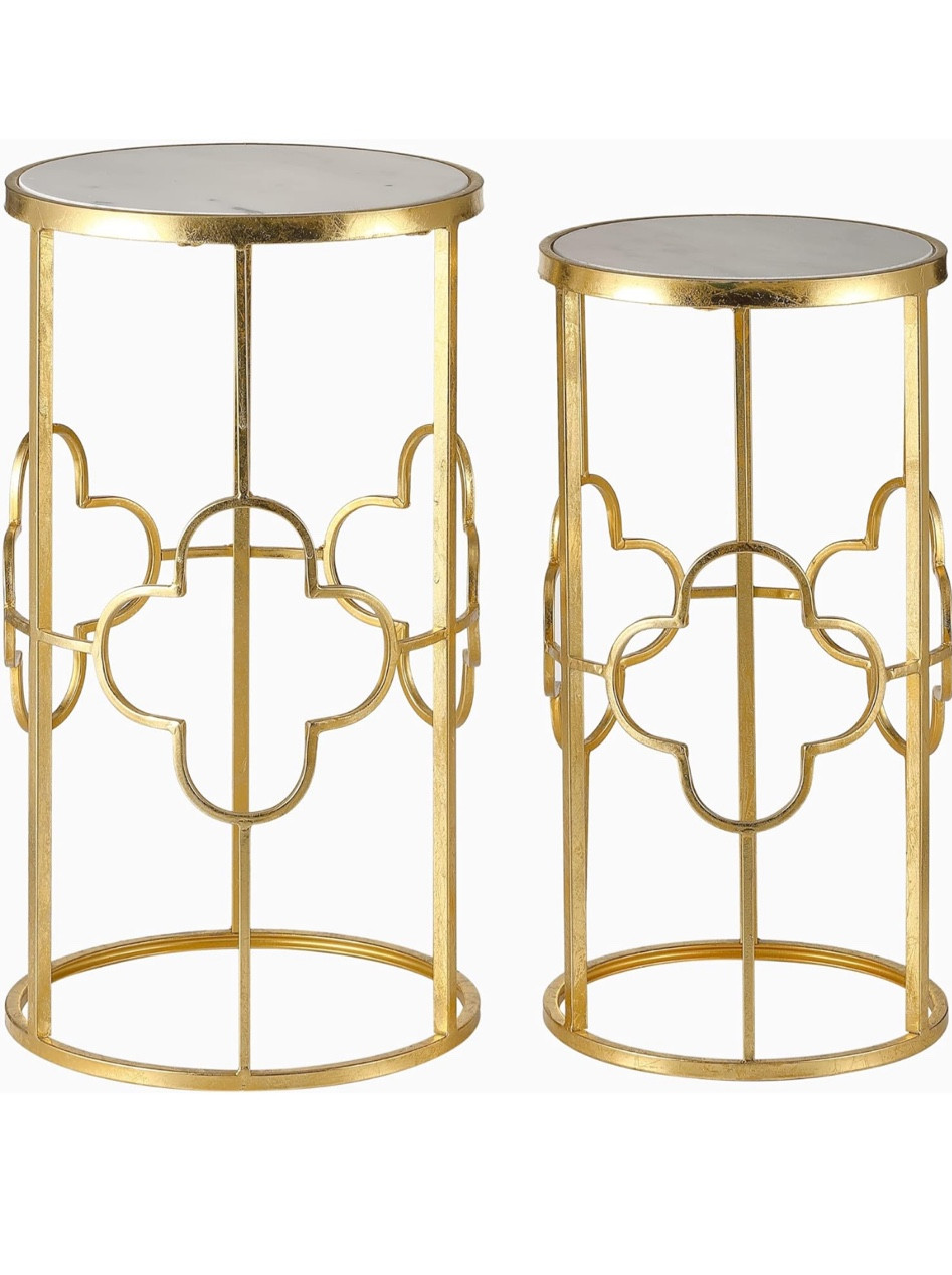 Gold Round Side End Table Set of … curated on LTK