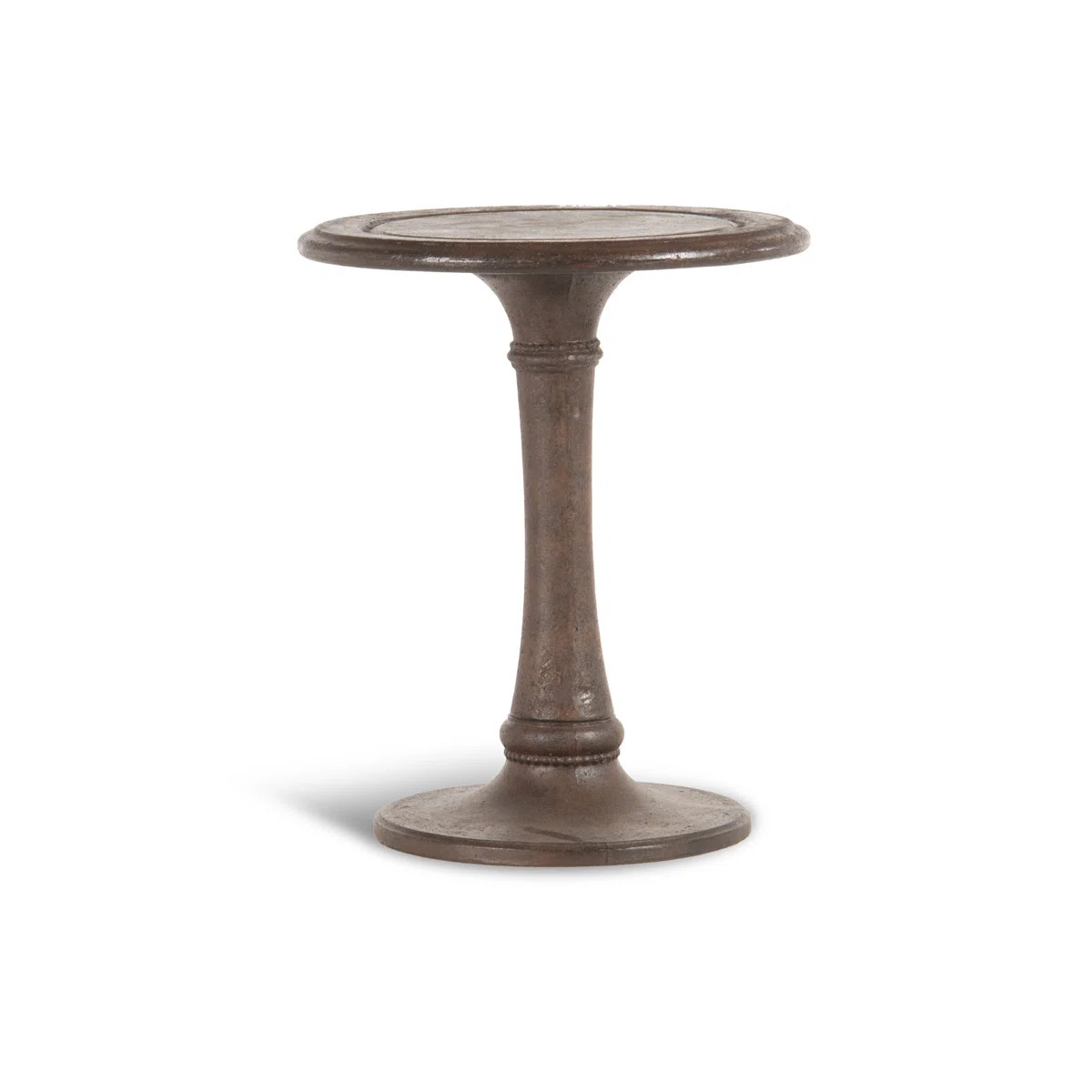 20" Cast Stone Occasional Side Table -Cocoa Finish | Wayfair North America