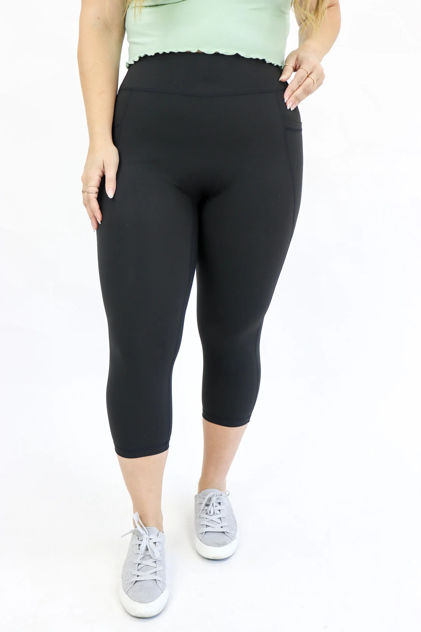 PREORDER Tummy Control Capri Leggings by Alexander Jane | Alexander Jane Boutique