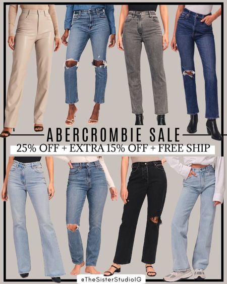 Abercrombie sale! 25% off denim and leather pants plus free ship and an addition 15% off with code: JENREED

@abercrombie

#abercrombiepartner 

#LTKsalealert #LTKstyletip