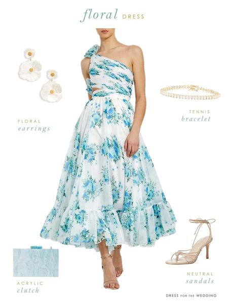 Blue and white floral dress for a bridesmaid or mother of the bride. 
Plus blue dresses for wedding guests in the alternate dress pucks. 🩵 Follow Dress for the Wedding on the LIKEtoKNOW.it shopping app to get the product details and more cute dresses, new outfits and wedding ideas! 

#LTKParties #LTKSeasonal #LTKWedding