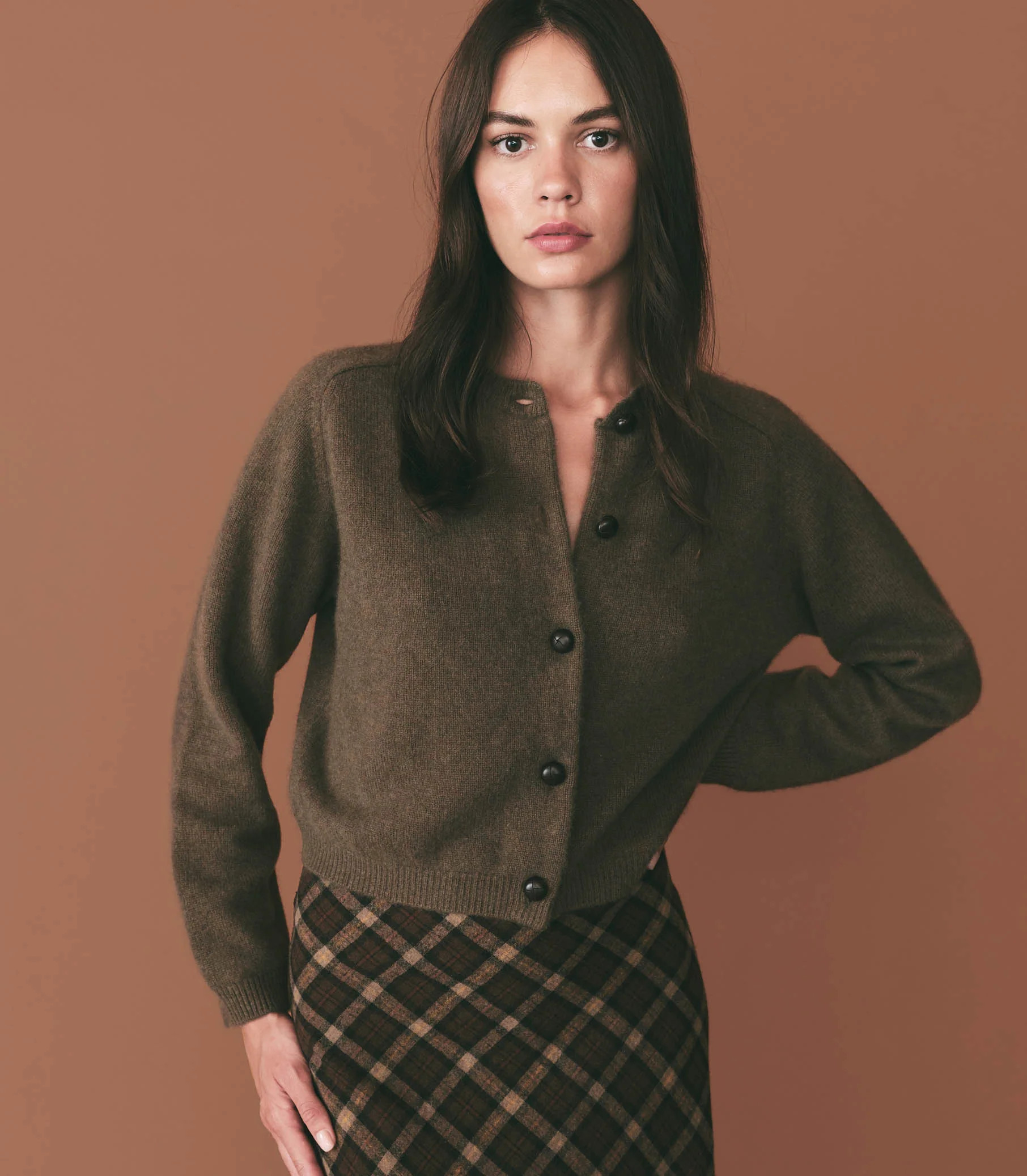 Ashford Cardigan - Forest Moss | DÔEN | DOEN