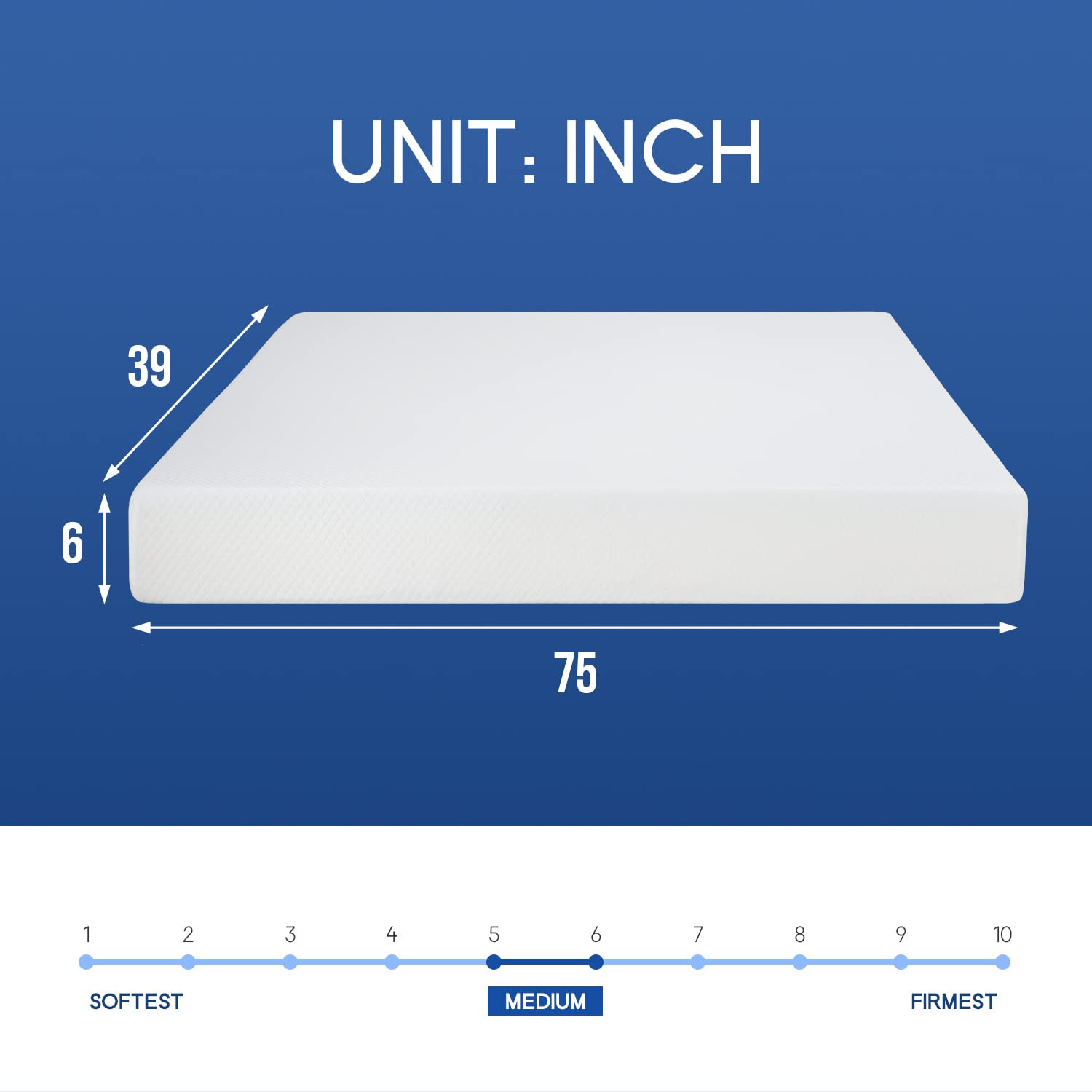 Twin Mattress 6 inch Gel Memory Foam Mattress Queen Mattresses Medium Firm Mattresses for Cool Sl... | Amazon (US)