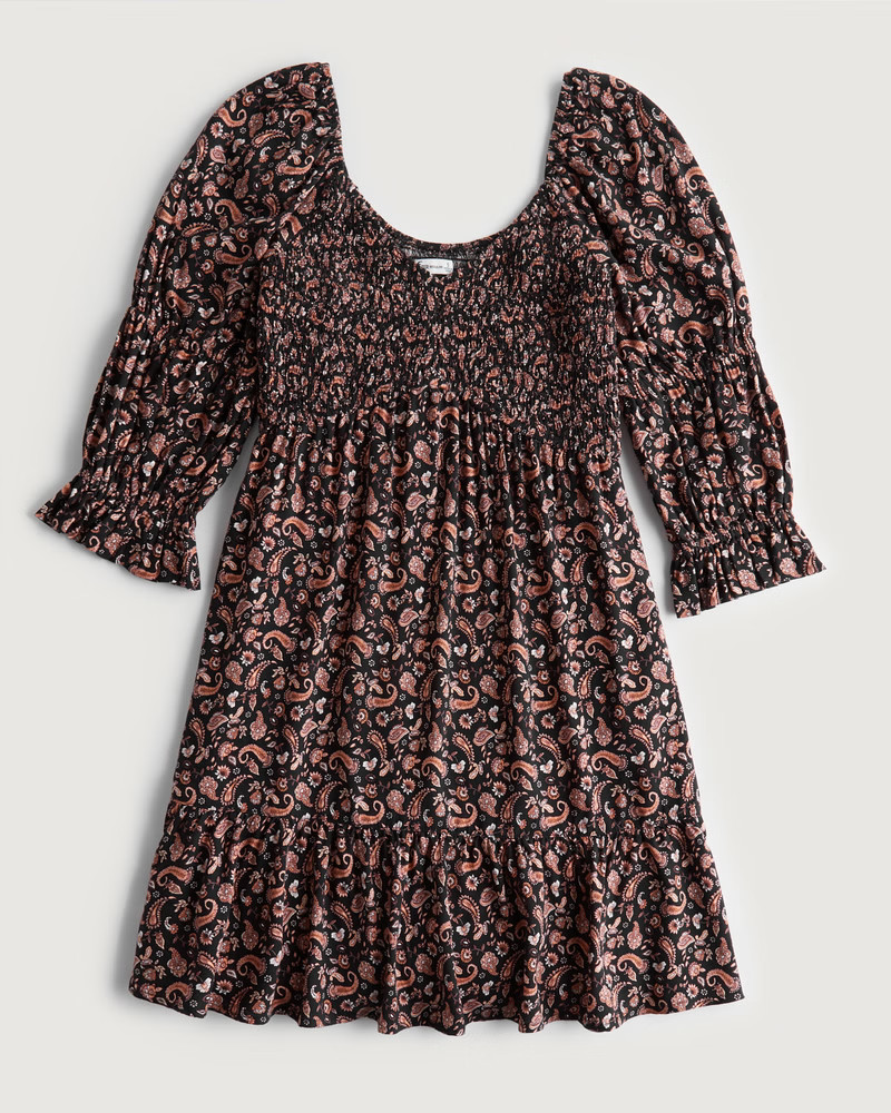 Women's Smocked Bodice Mini Dress | Women's Dresses & Rompers | HollisterCo.com | Hollister (US)