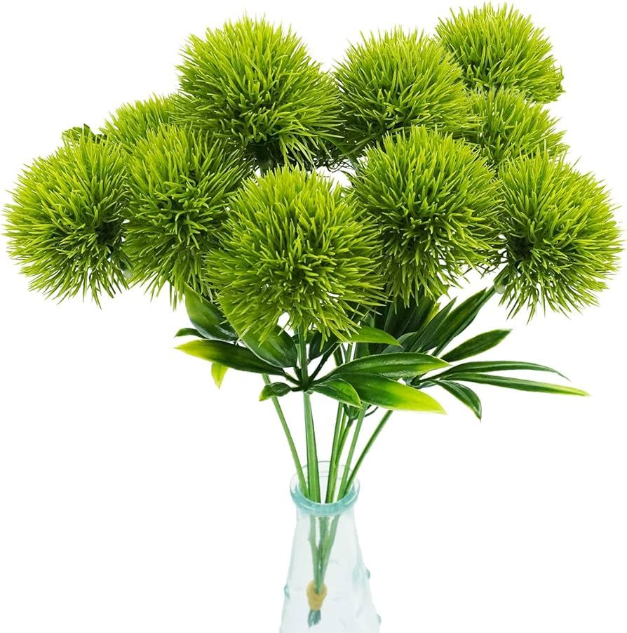 10 Pcs Dandelion Artificial Flowers, Artificial Flowers for Decoration Fake Plants Bouquet Plasti... | Amazon (US)