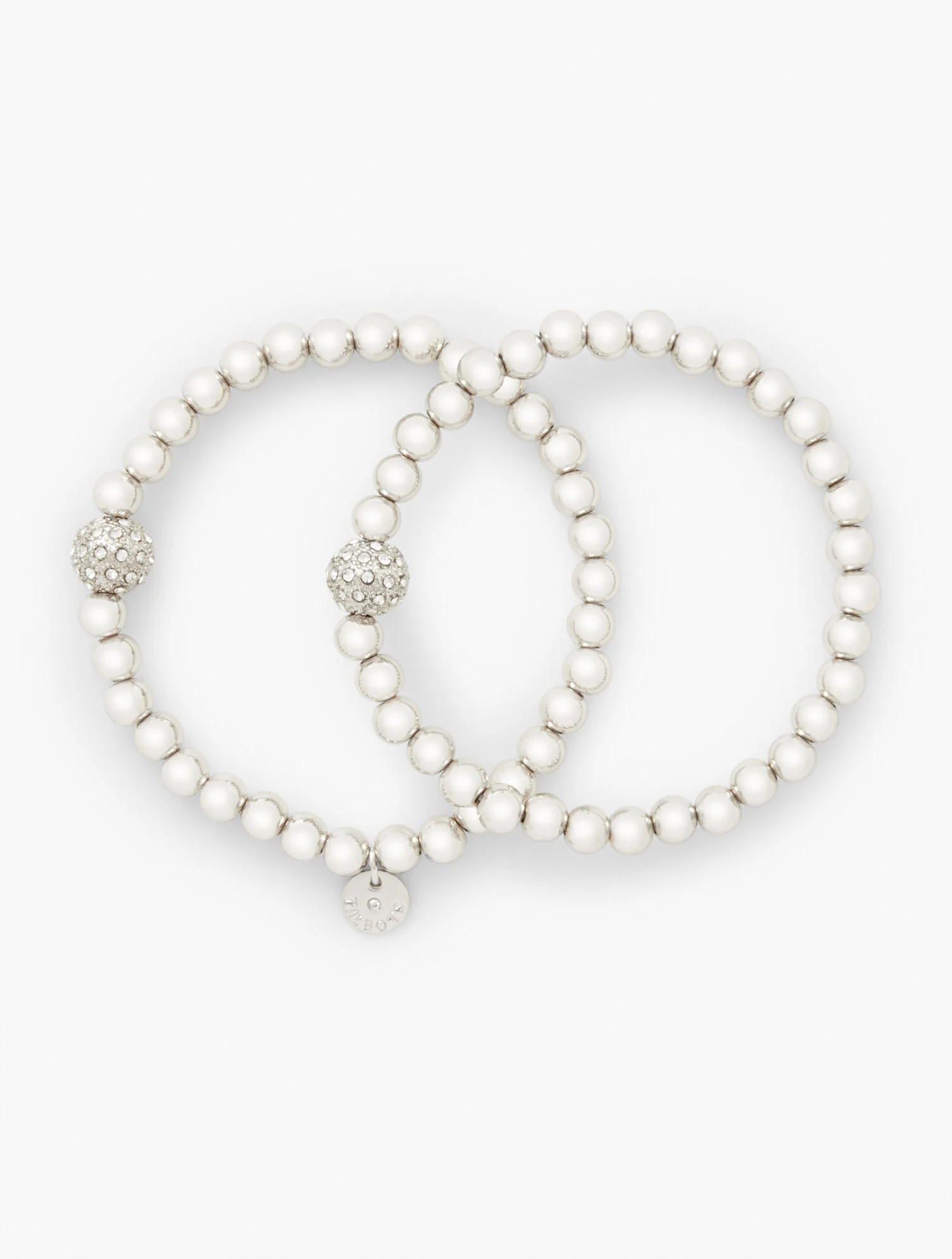 Classic Silver-Tone Stretch Bracelet Set | Talbots