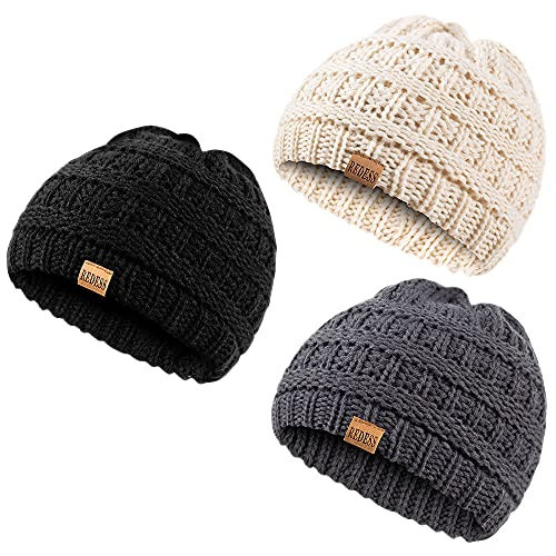 REDESS Baby Kids Winter Warm Hats, Infant Toddler Children Beanie Knit Cap Girls Boys | Amazon (US)