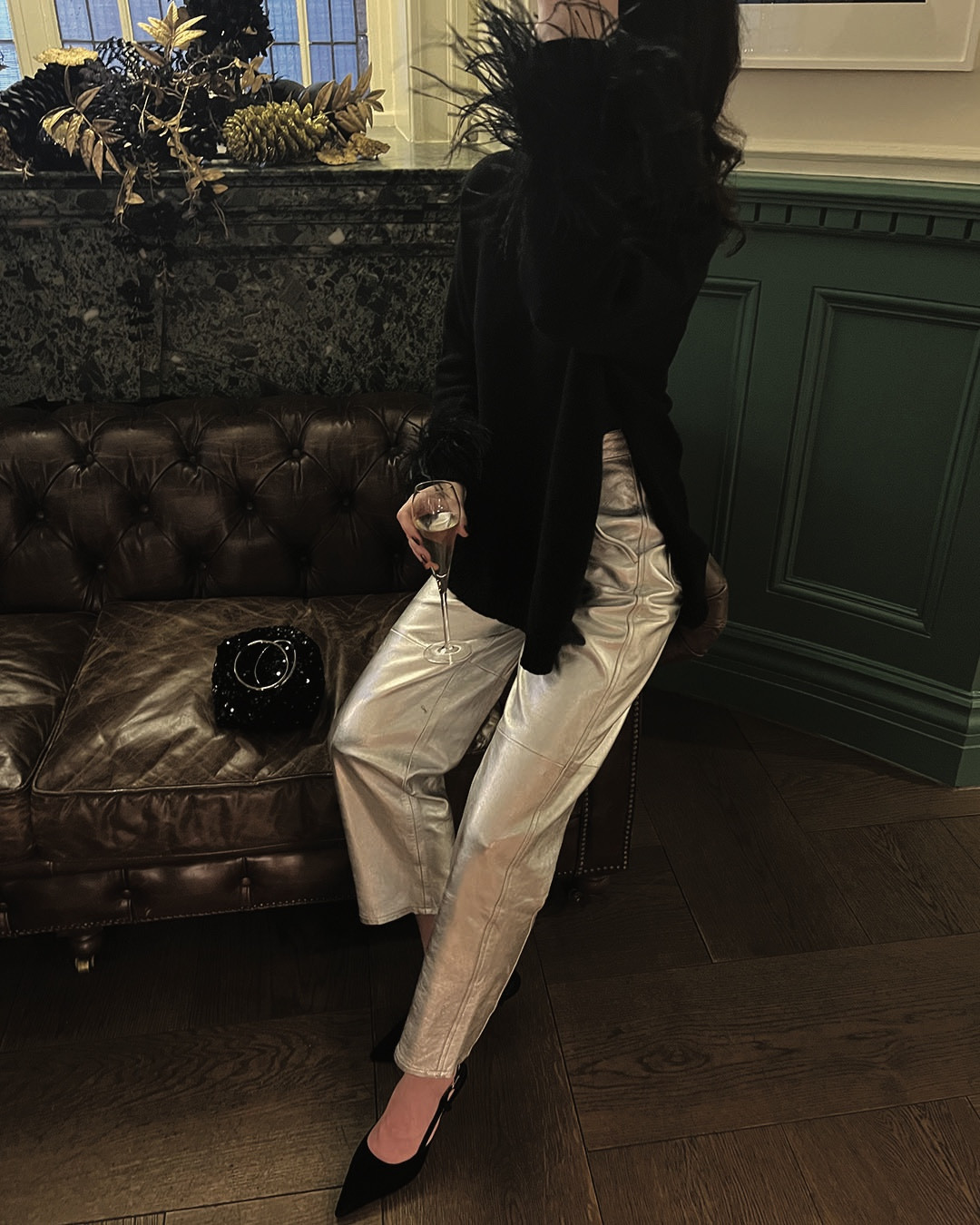 sleeper jumper, silver pants, velvet slingbacks, sequin bag, red lipstick, blusher, highlighter, eyeshadow, phase eight, kurt geiger, coggles, armani beauty, pat mcgrath, astrid & miyu, chanel, abercrombie, arket, xmas day outfit, nye outfit, nye 

#LTKstyletip #LTKSeasonal #LTKeurope