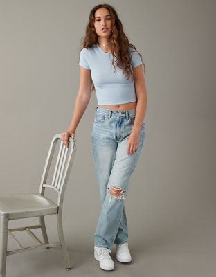 AE Hey Baby Waffle Tee | American Eagle Outfitters (US & CA)